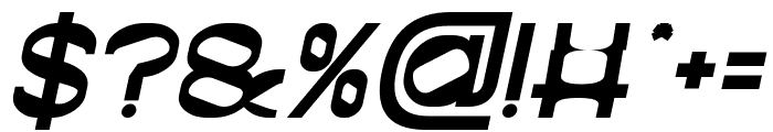 Mind Shift Bold Italic Font OTHER CHARS