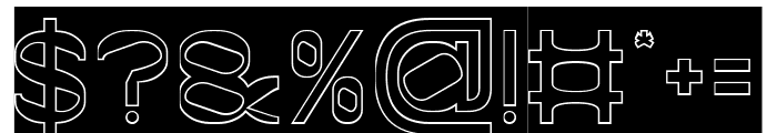 Mind Shift-Hollow-Inverse Font OTHER CHARS