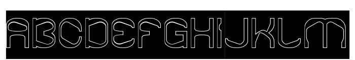 Mind Shift-Hollow-Inverse Font UPPERCASE