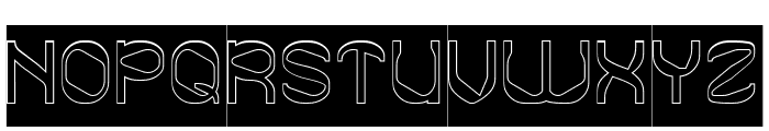 Mind Shift-Hollow-Inverse Font UPPERCASE