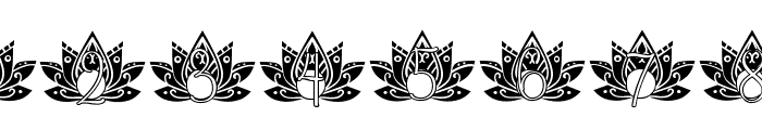 Mindful Lotus Mandala Monogram Font OTHER CHARS