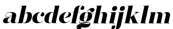 Mingolia Display Black Oblique Font LOWERCASE