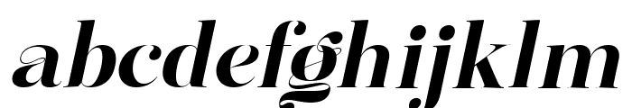 Mingolia Display Bold Oblique Font LOWERCASE