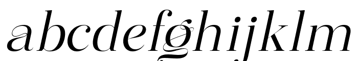Mingolia Display Light Oblique Font LOWERCASE