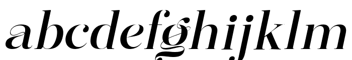 Mingolia Display Medium Oblique Font LOWERCASE