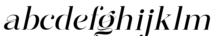 Mingolia Display Oblique Font LOWERCASE