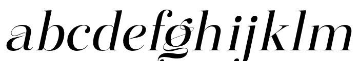 MingoliaDisplay-Oblique Font LOWERCASE