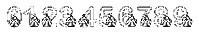 Mini Cupcake Decorative Font OTHER CHARS