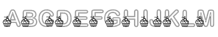 Mini Cupcake Decorative Font LOWERCASE