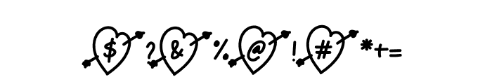 Mini Love Font OTHER CHARS