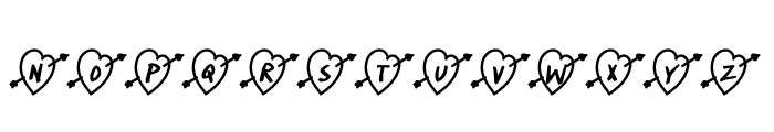 Mini Love Font UPPERCASE