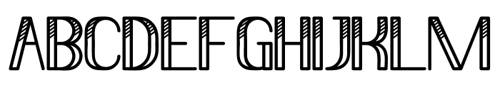 Mini Striped Font LOWERCASE