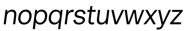 Minimalist Italic Font LOWERCASE