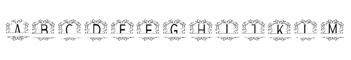 Minimalist Monogram Font LOWERCASE
