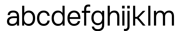 Minimalist Regular Font LOWERCASE