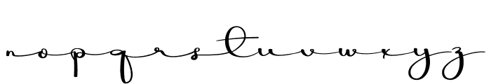 Minimalist Signature Font LOWERCASE