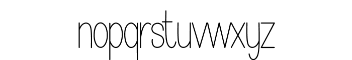 Minimalist Sketch Font LOWERCASE