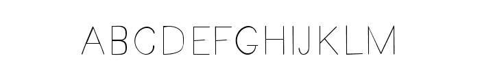 Minimalisted Regular Font UPPERCASE