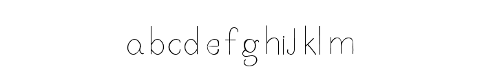 Minimalisted Regular Font LOWERCASE