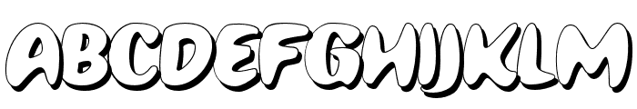 Minty Foxs Shadow Font UPPERCASE