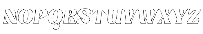 Minya-Outline-Italic Font UPPERCASE
