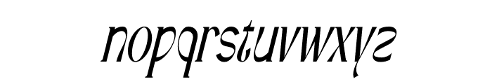 Minyanot Italic Font LOWERCASE