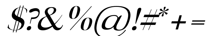 Minyi-Italic Font OTHER CHARS