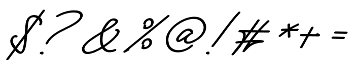 Mirabelya Bold Italic Font OTHER CHARS
