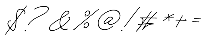 Mirabelya Italic Font OTHER CHARS