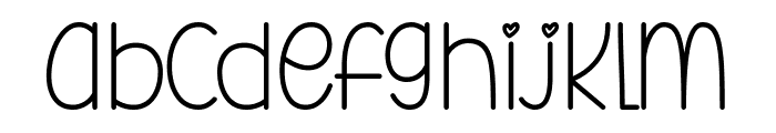 Miracle Nighty Font LOWERCASE