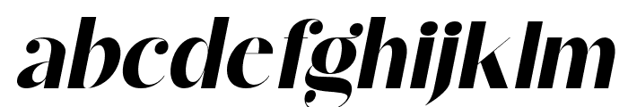 Mirage-Oblique Font LOWERCASE