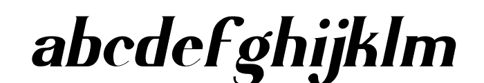 Mirai Futura Italic Font LOWERCASE