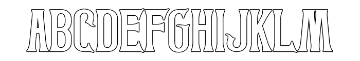 Mirdane Outline Font UPPERCASE