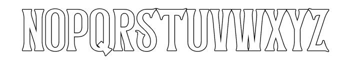 Mirdane Outline Font UPPERCASE