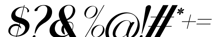 Mirekas Italic Font OTHER CHARS