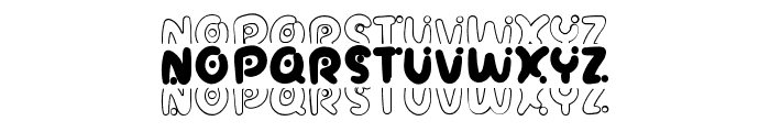 MirrorMuse Stacked Font UPPERCASE