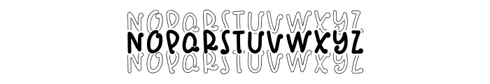 Mirrorverse Stacked Font UPPERCASE