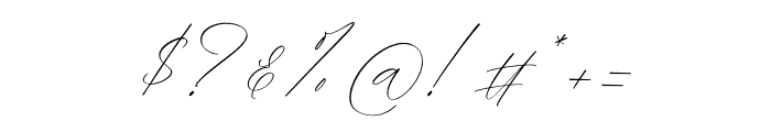 Misbotty Italic Font OTHER CHARS