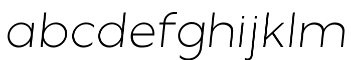 Misegar-ExtraLightItalic Font LOWERCASE