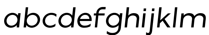 Misegar-MediumItalic Font LOWERCASE