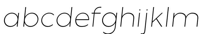 Misegar-ThinItalic Font LOWERCASE