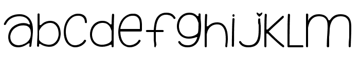 Misha Sans Regular Font LOWERCASE