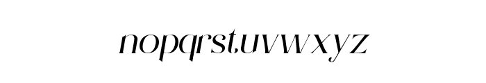 Mislian Italic Font LOWERCASE