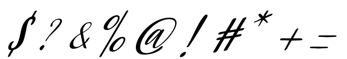 Missriyana Script Font OTHER CHARS
