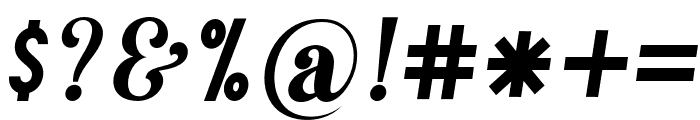 MistalgiaDisplayItalic-Italic Font OTHER CHARS