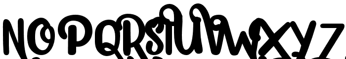 Mistaltoe-Regular Font UPPERCASE