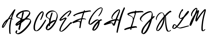 MistgakSignature-Regular Font UPPERCASE