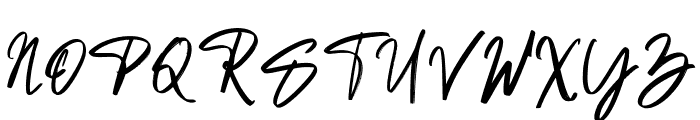 MistgakSignature-Regular Font UPPERCASE