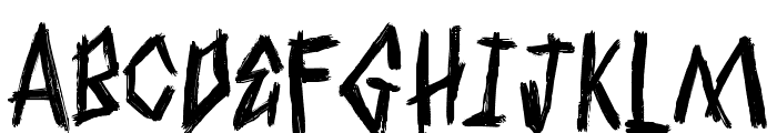 MisticaBrush-Regular Font UPPERCASE