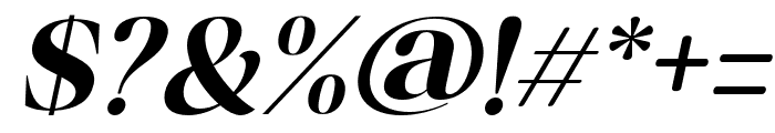 Misticaly-BoldItalic Font OTHER CHARS